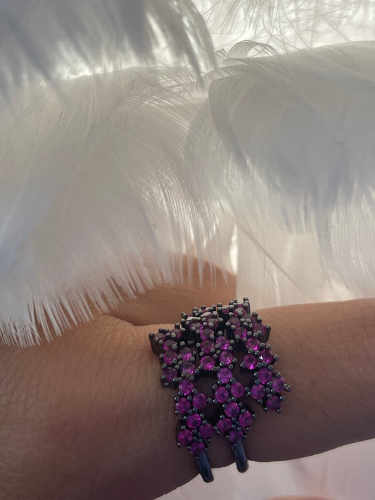 Negro en diamante fusha trío