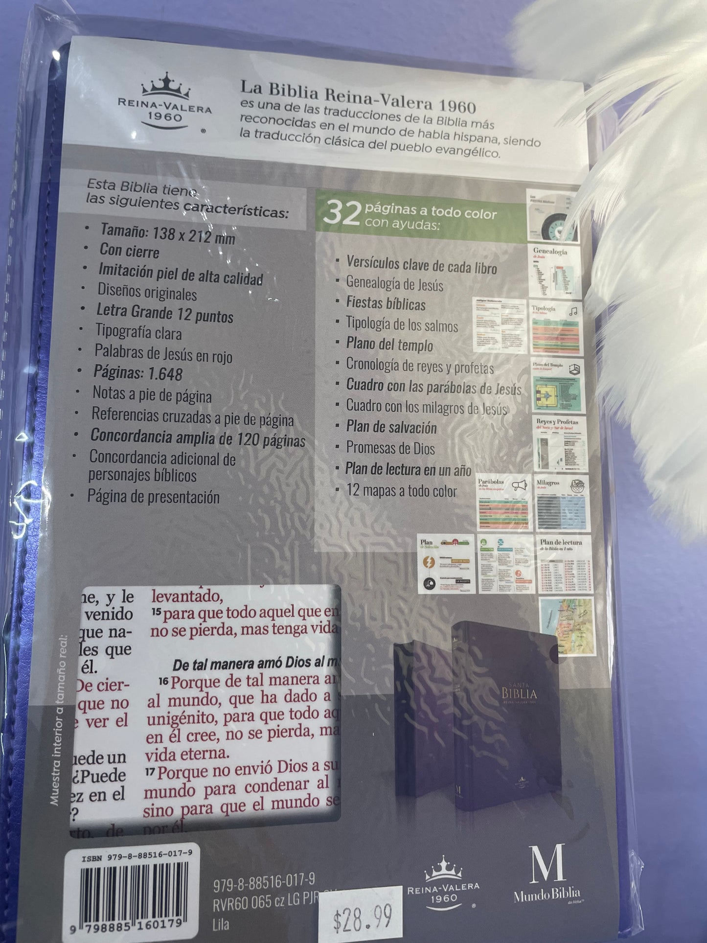 BIBLIA VIOLETA METALICA