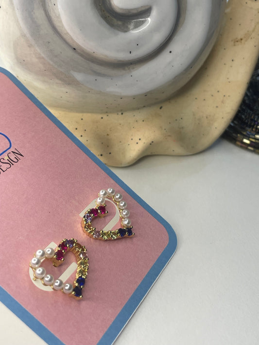 💖 aretes dos tonos