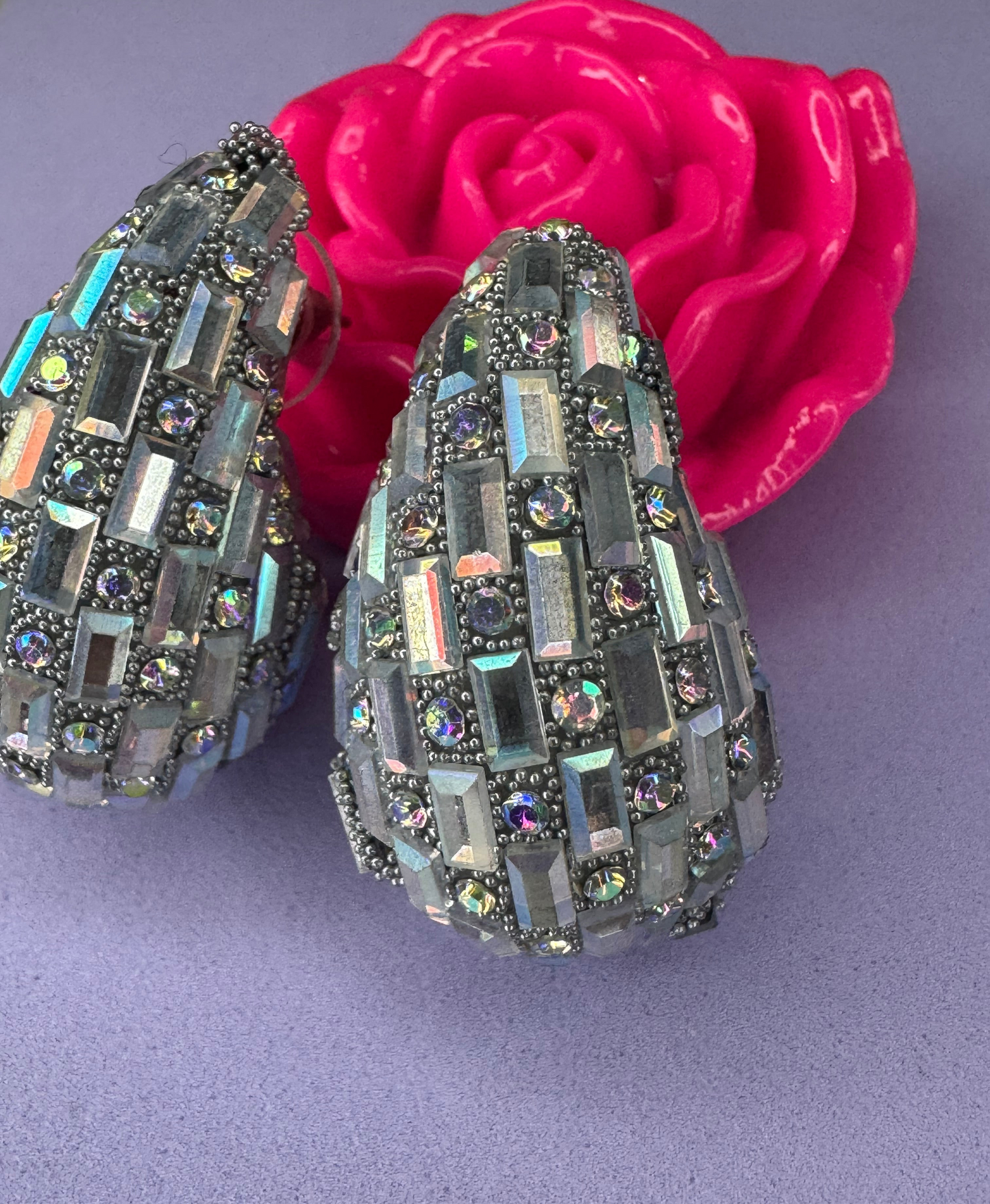 Hoops silver tornasol