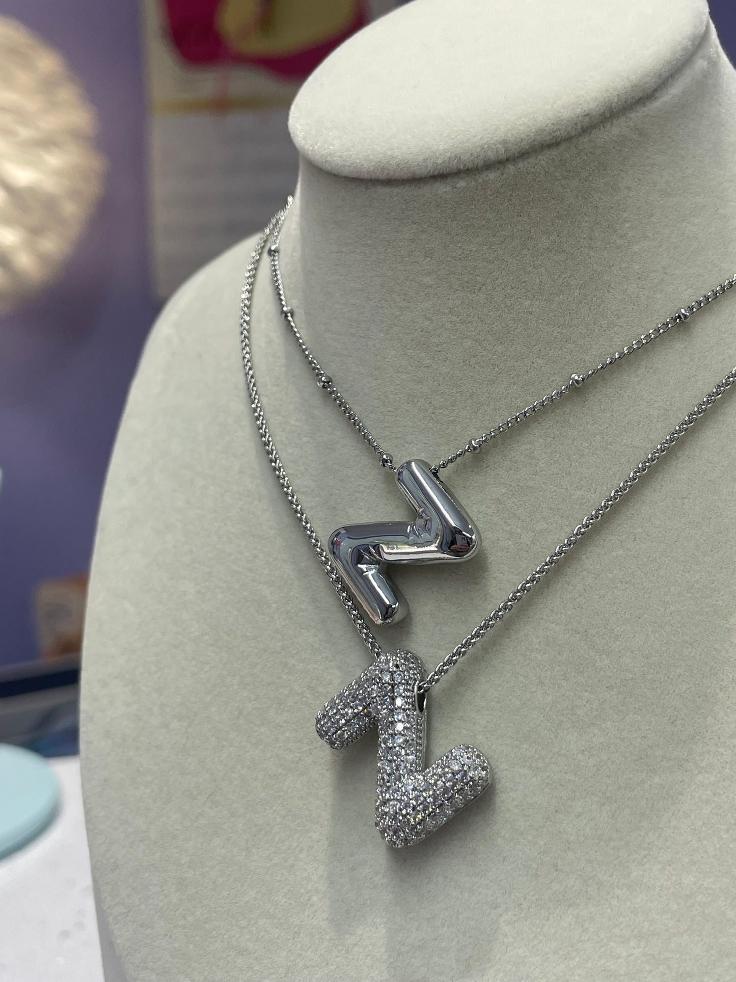 INICIAL SILVER BUBBLES