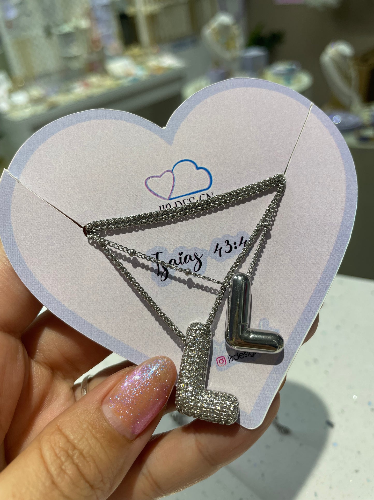 INICIAL SILVER BUBBLES