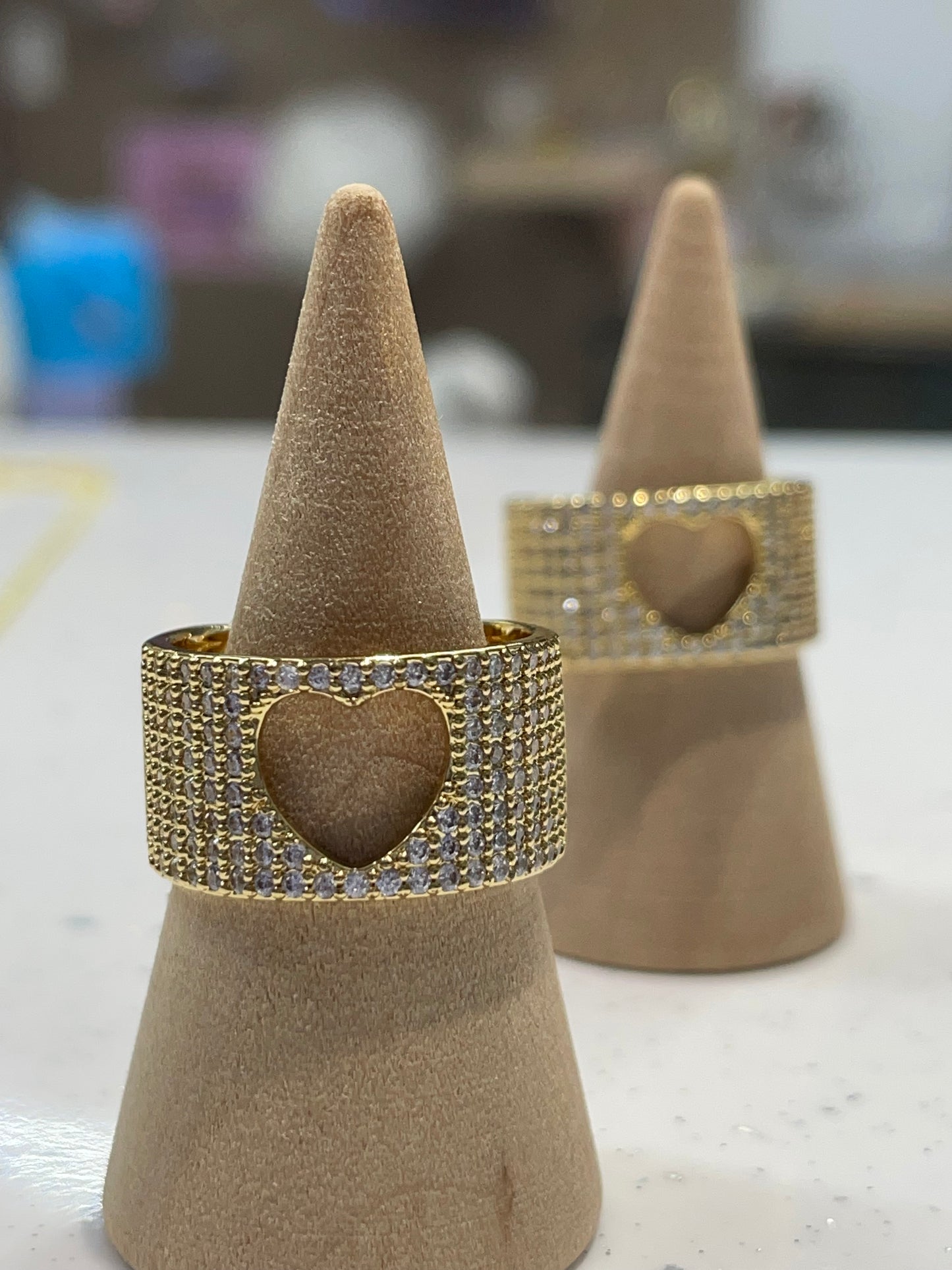 Corazón ANILLO ANCHO