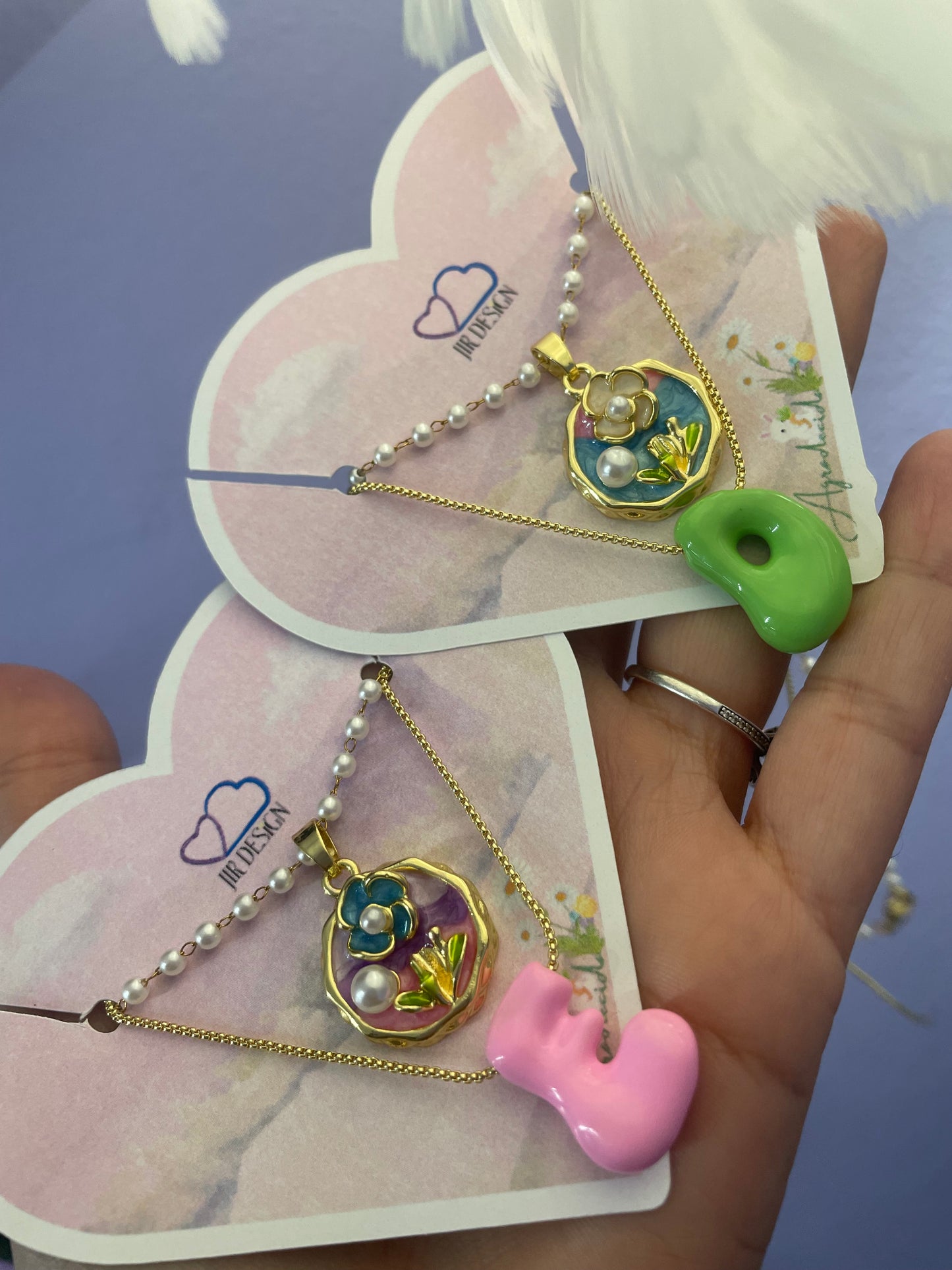 Conjunto Bubble letter y Flor🌸