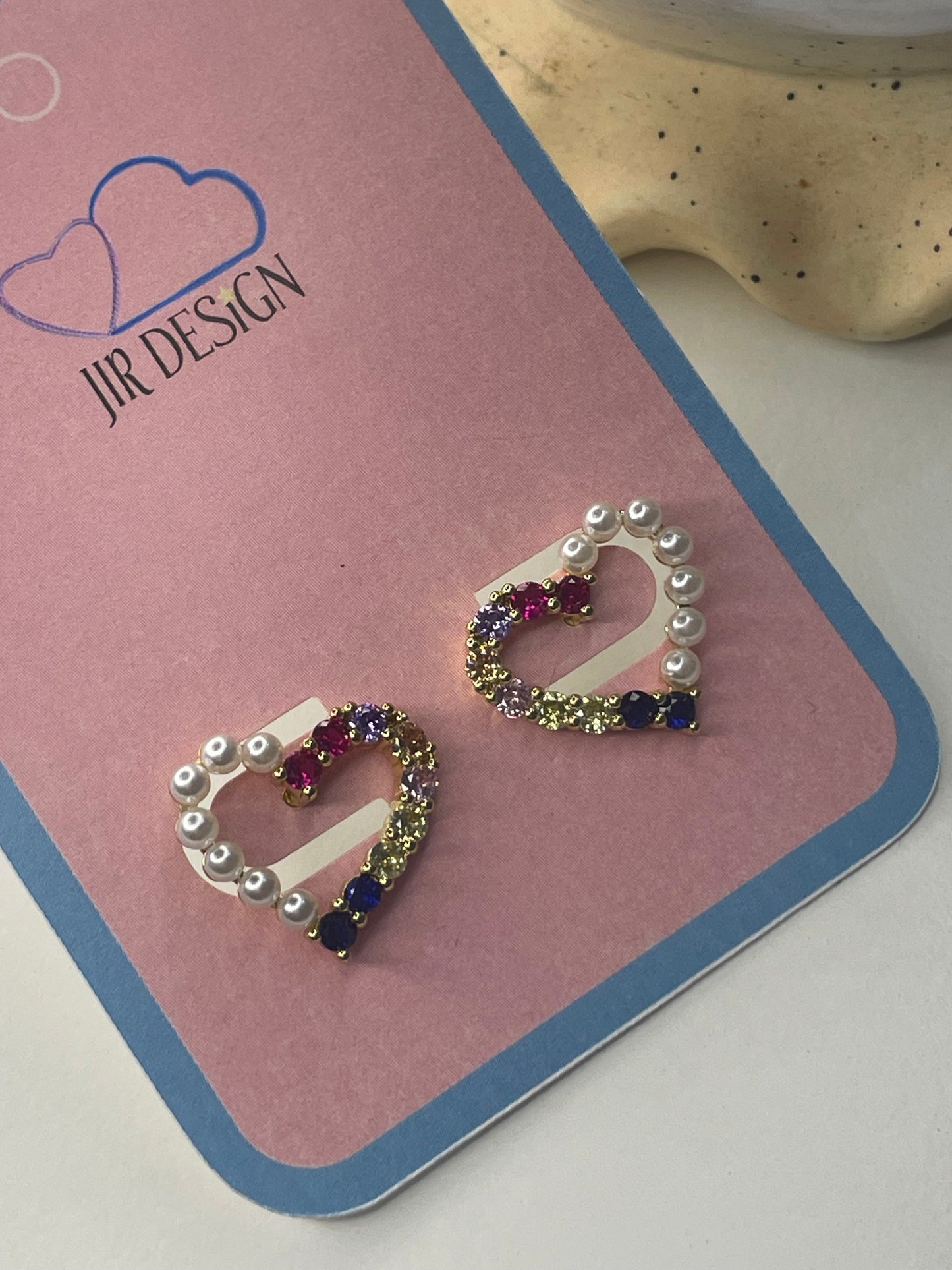 💖 aretes dos tonos