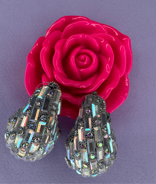 Hoops silver tornasol