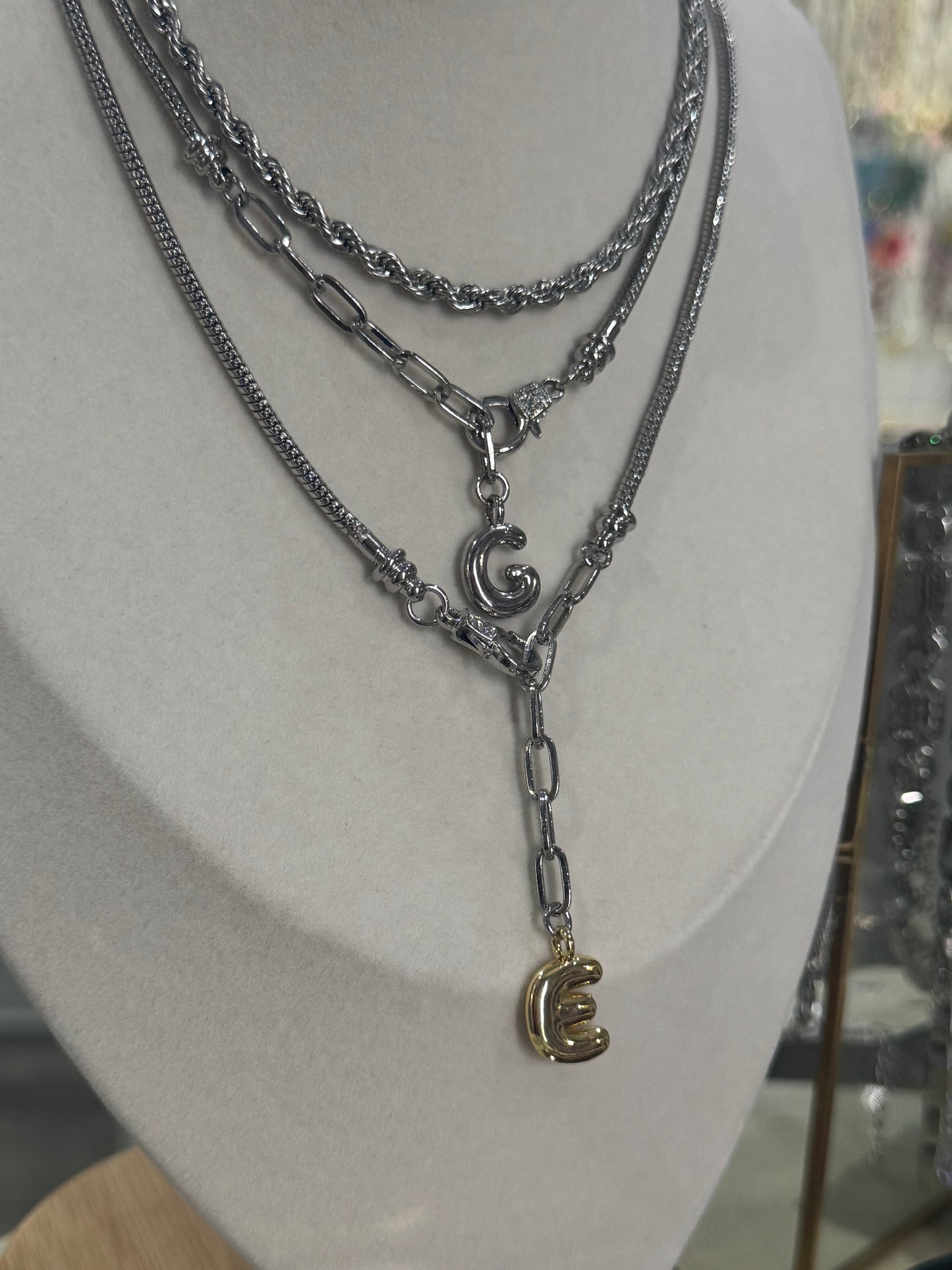 Cadena unisex dos tonos