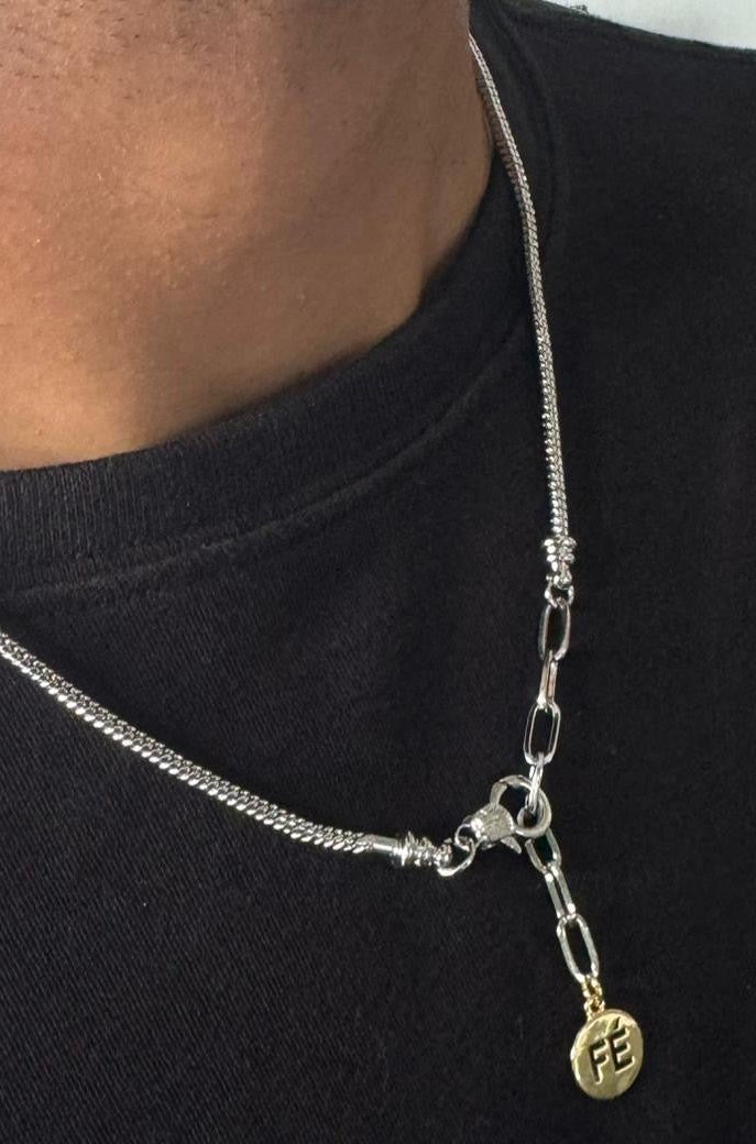 Cadena unisex dos tonos