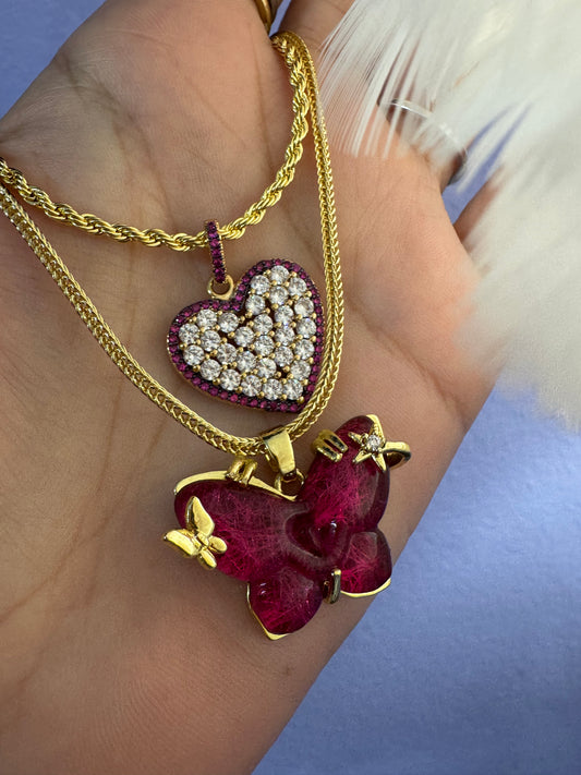 Conjunto mariposa y Corazón