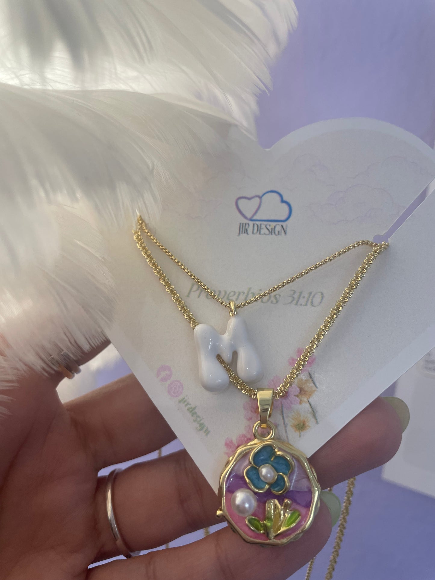 Conjunto Bubble letter y Flor🌸