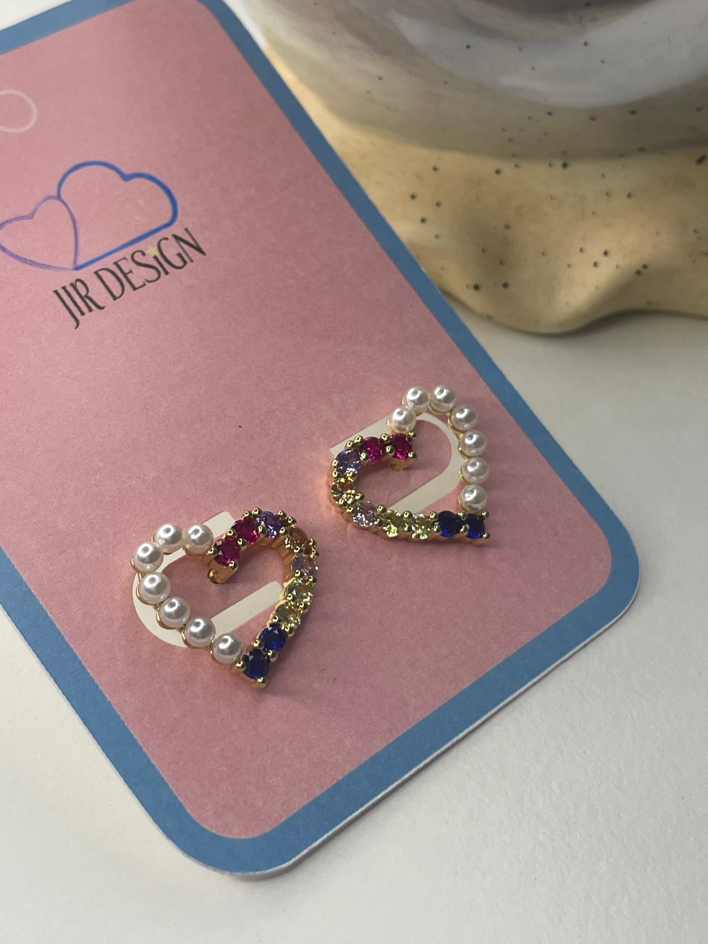 💖 aretes dos tonos