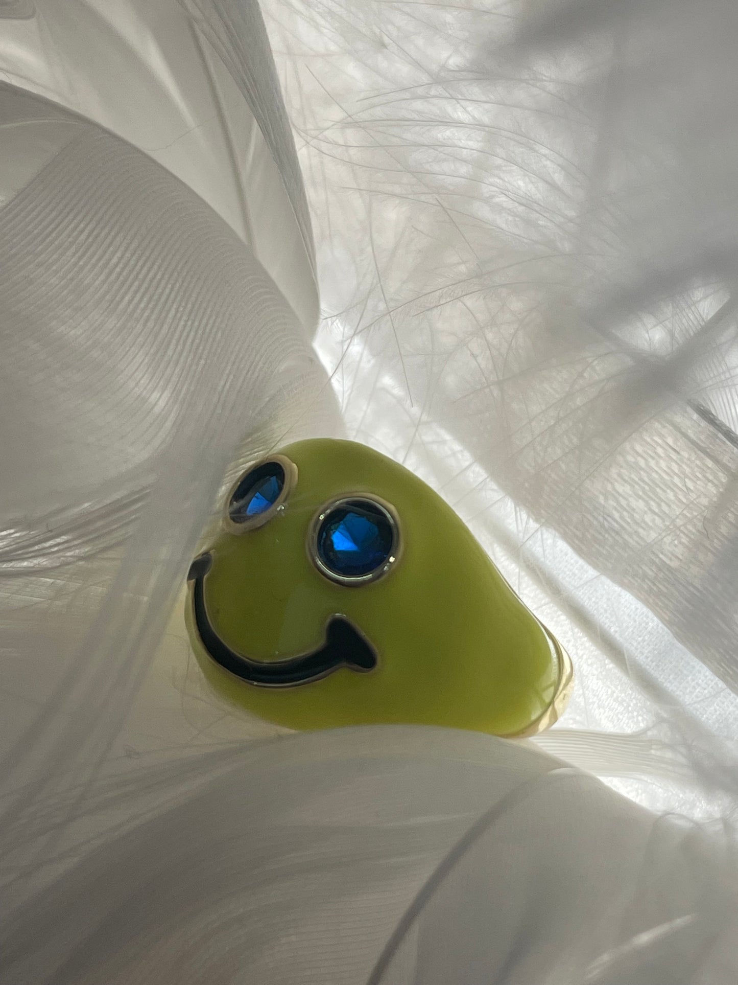 Happy face ring
