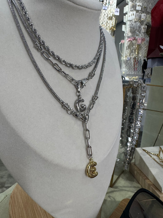 Cadena unisex dos tonos