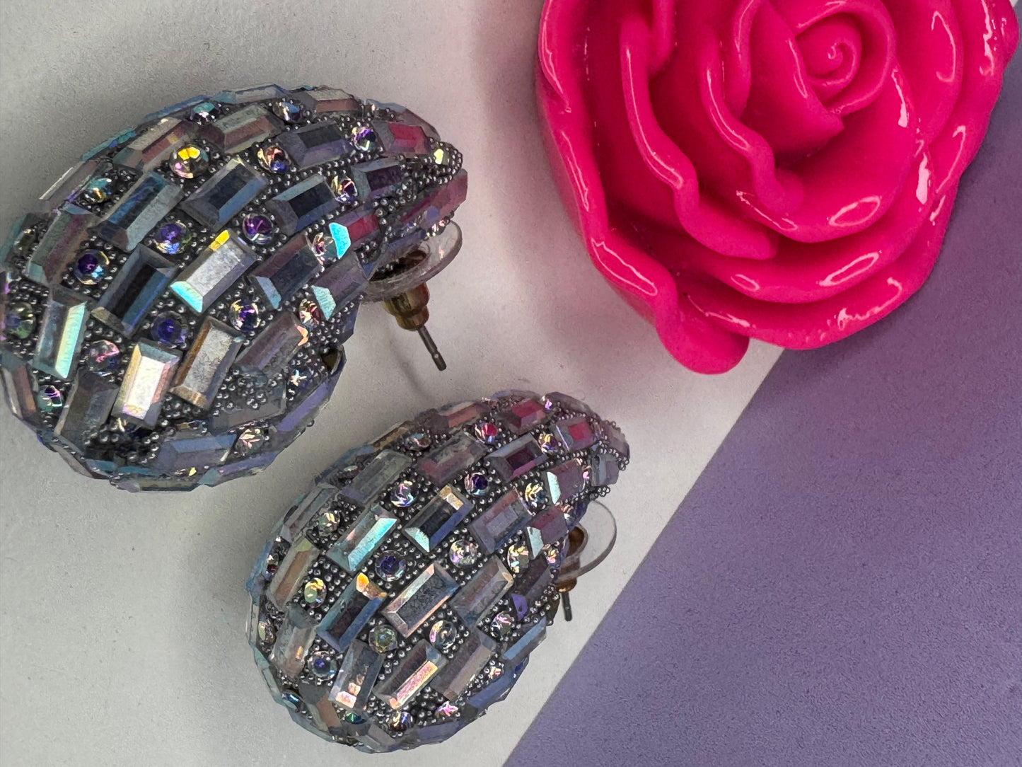 Hoops silver tornasol